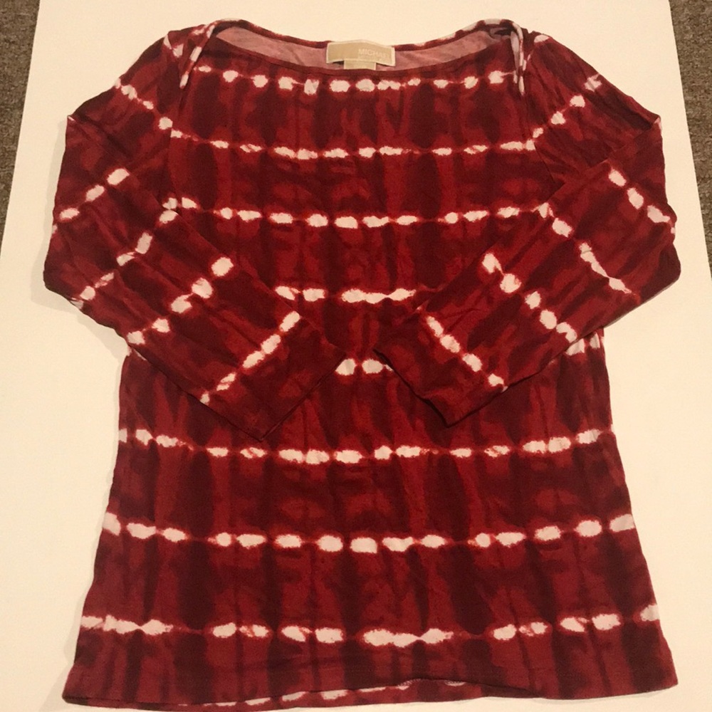 Michael Kors deep red top